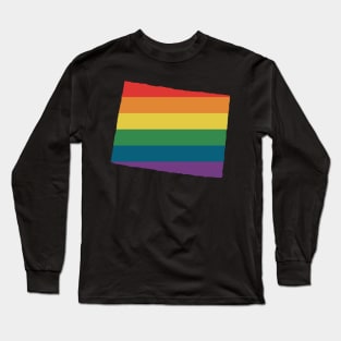 Colorado State Rainbow Long Sleeve T-Shirt